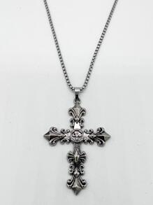 1 件男女通用欧美朋克项链，适合酒吧 - 銀色 - 查看 5