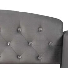 MERAX Modern Luxury Tufted Button Daybed, Twin, Gray - 灰色 - 查看 9