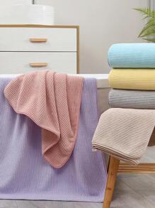 1 条条纹图案浴巾或 1 条面巾，现代布艺毛巾，适用于浴室、健身房、酒店家居浴室装饰 - 粉色 - 查看 7