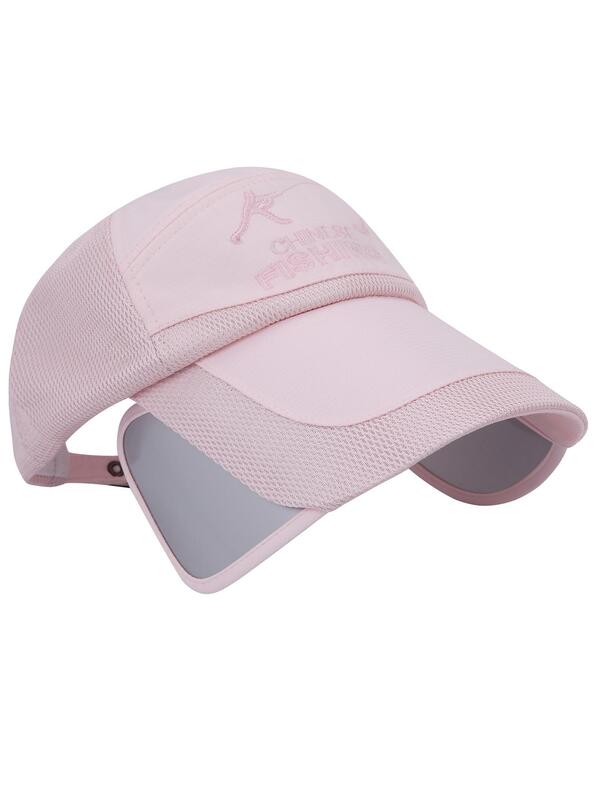 Sun Protection Letter Graphic Fabric Outdoor Sun Visor Hat SHEIN USA