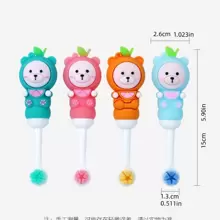 1pc Cartoon Design Soft Toothbrush Home Bathroom Decor - Green - View 2