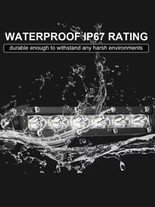 LED超薄燈條單排越野前杠中網輔助照明改裝射燈 - 黑色 - 查看 5