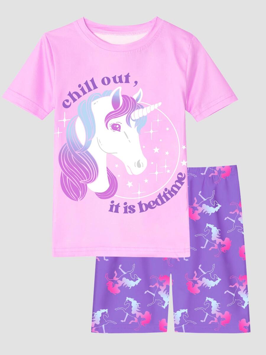 Pijamas Niñas (8-12) Dulce - Morado - Ver 1