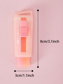 1入組創意推拉式粉色的橡皮適用於更正&繪畫 - 珊瑚粉 - 查看 5