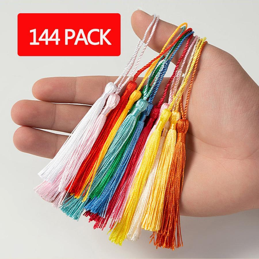 144 chiếc trang trí tua rua màu hỗn hợp - Nhiều màu - Xem 1
