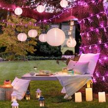 JMEXSUSS 66 Ft Pink Lights For Room Decor, 200 LED Pink String Fairy Christmas Lights Clear Wire Plug In For Bedroom Indoor Outdoor Girl's Room Decorations - 粉色 - 查看 4