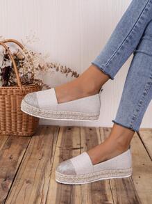 Giày nêm & Phẳng của Nữ - Vàng - Xem 1