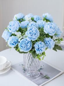 1 件/3 件人造牡丹花丝绸绣球花秋季装饰家居装饰配件情人节花瓶婚礼花束花园玫瑰拱门客厅装饰新年装饰观赏花盆，情人节，礼物