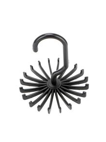 Rotating Wardrobe Organizer Rack Clothes Holder Tie Belt Hanger Scarf Hanger Laundry Hanger ABS Drying Rack Home Storage - Black - View 5