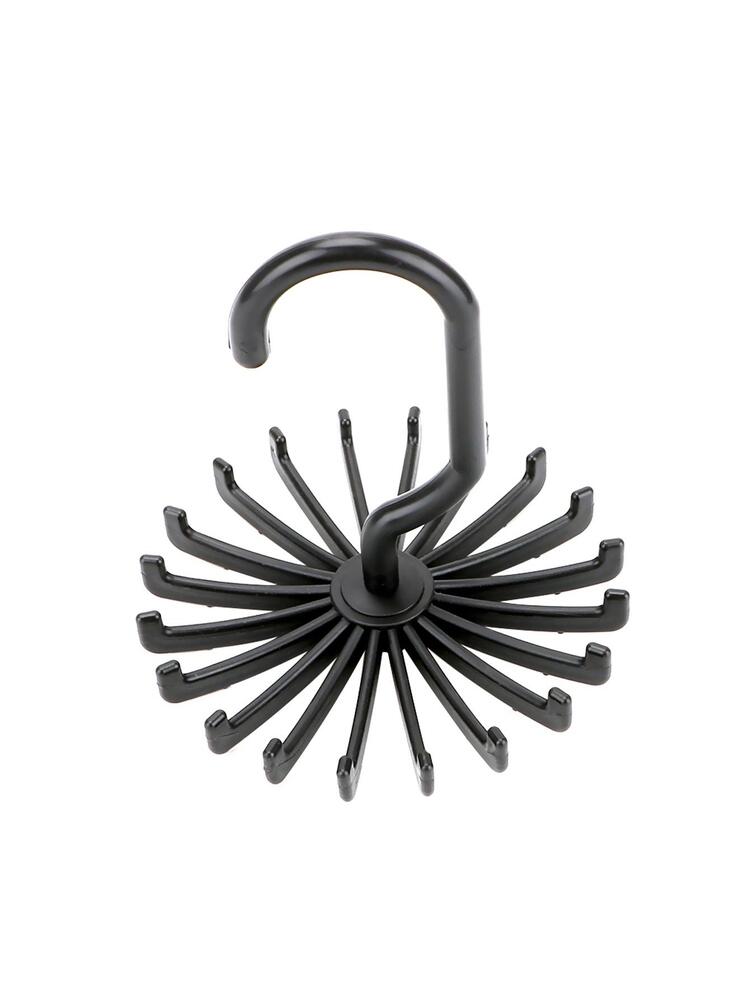 Rotating Wardrobe Organizer Rack Clothes Holder Tie Belt Hanger Scarf Hanger Laundry Hanger ABS Drying Rack Home Storage - Black - View 5