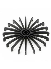 Rotating Wardrobe Organizer Rack Clothes Holder Tie Belt Hanger Scarf Hanger Laundry Hanger ABS Drying Rack Home Storage - Black - View 4