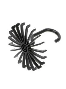 Rotating Wardrobe Organizer Rack Clothes Holder Tie Belt Hanger Scarf Hanger Laundry Hanger ABS Drying Rack Home Storage - Black - View 6