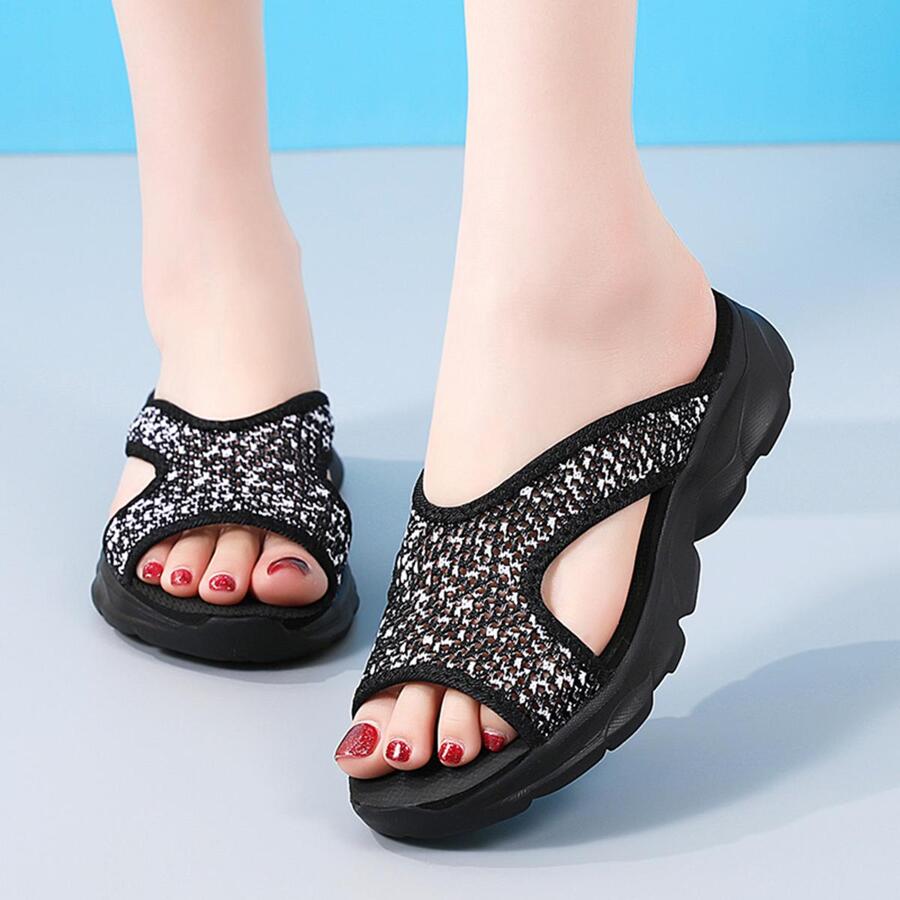 Dép đi trong Nhà dành Nữ - màu đen - Xem 1