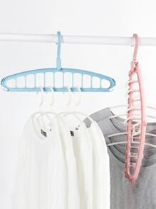 1入組多功能旋轉衣架,防滑可折疊&可旋轉晾乾架,11洞衣架收納適用於家庭&宿舍使用 - 粉色 - 查看 2