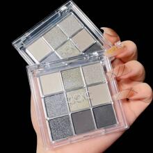 ErshiQi 9色眼影盤,1入組珠光精細珠光不易脫妝防水眼妝託盤眼妝產品 - 彩色 - 查看 3