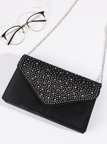 Glitter Bling,Shiny Glamorous,Elegant Women's Fashionable Elegant Clutch Bag With Rhinestone Decor, Evening Bag With Chain Shoulder Strap Dinner Bag For Party Girl,Woman,For Female Perfect For Party,Wedding,Prom,Dinner/Banquet,For Best Gift For Women