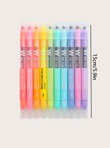 Bộ 10 bút dạ quang huỳnh quang, Văn phòng phẩm đa năng tiện dụng - Nhiều màu - Xem 7