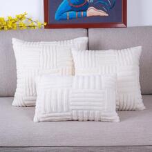 1入組超級柔軟長毛絨靠墊套30x5045x45cm靠枕類覆蓋適用於沙發客廳裝飾枕套適用於臥室 - 米色 - 查看 1