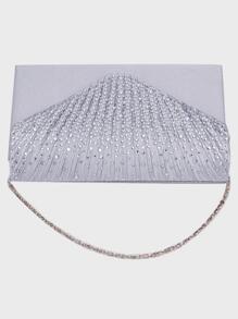 Glitter Bling,Shiny Glamorous,Elegant,Exquisite Women's Fashionable Versatile Elegant Rhinestone Decor Clutch Bag For Formal Events With Chain Strap, Can Be Used As Shoulder Bag Dinner Bag,Evening Bag For Party Girl,Woman,For Female Perfect For Party,Wedding,Prom,Dinner/Banquet,For Best Gift For Women Valentines