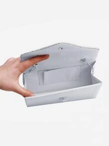 Glitter Bling,Shiny Glamorous,Elegant,Exquisite Women's Fashionable Versatile Elegant Rhinestone Decor Clutch Bag For Formal Events With Chain Strap, Can Be Used As Shoulder Bag Dinner Bag,Evening Bag For Party Girl,Woman,For Female Perfect For Party,Wedding,Prom,Dinner/Banquet,For Best Gift For Women Valentines