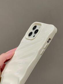 紋理質感手機外殼 - 白色 - 查看 4