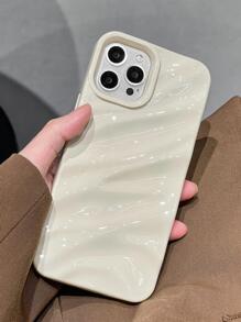 紋理質感手機外殼 - 白色 - 查看 3