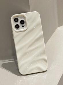 紋理質感手機外殼 - 白色 - 查看 2