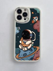 Funda para móvil con patrón de astronauta de dibujos animados - Blanco - Ver 5