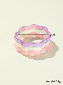 3 piezas/set Brazalete holográfico - Multicolor - Ver 3