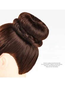 甜甜圈发髻器套装（7 件），环形发髻器套装（1 个特大号、2 个大号、2 个中号和 2 个小号），5 个发圈，20 个发夹（棕色），休闲发圈，马尾辫发圈，发圈，橡皮筋，发绳，弹性发圈，发饰，头部饰品