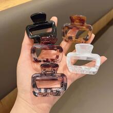 5 件女士矩形设计时尚发夹，适合 Y2k 休闲礼物、发饰、爪夹、发夹、发夹、学校用品、学院秋冬发夹，适合度假装扮女士 - 彩色 - 查看 1