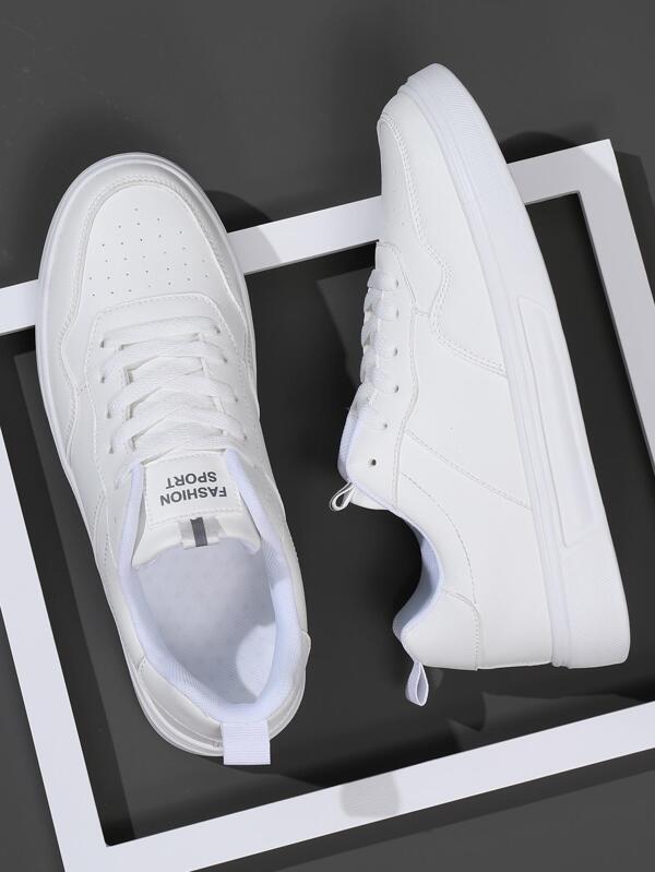 Hombres con estampado de letra con cordón delantero Zapatillas de skate , deportivo Zapatillas deportivas