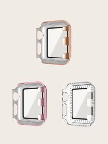 3 chiếc ốp trang trí đính đá Rhinestone tương thích với Apple Watch - Nhiều màu - Xem 2