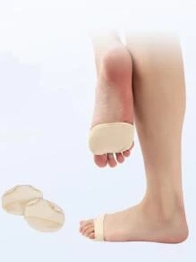 2pcs Forefoot Pads, Beige Pain Relief Fabric Casual Shoe Accessories For Pumps - Beige - View 4