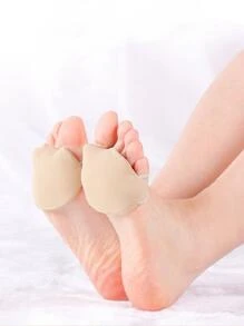 2pcs Forefoot Pads, Beige Pain Relief Fabric Casual Shoe Accessories For Pumps - Beige - View 5