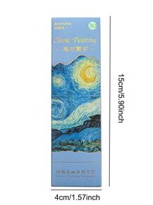 30入組經典油畫設計美麗盒裝紙書簽 - 彩色 - 查看 5