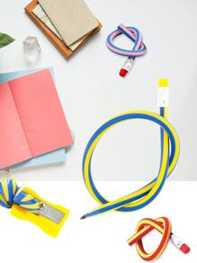 5 Pieces Flexible Soft Pencil, Soft Pencils with Eraser, Magic Bend Pencils for Kids Students Gift, School Supplies cute pencils fun pencils for kids bulk (Random Color) - Multicolor - View 5