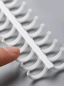 1pc 30-hole A4 Size Colored Spiral Binding Plastic Ring Binder With Removable Pages - Baby Blue - View 6