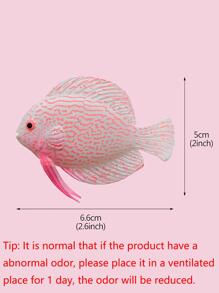 1入組魚設計裝飾物適用於水族館適用於裝飾用品 - 粉色 - 查看 2