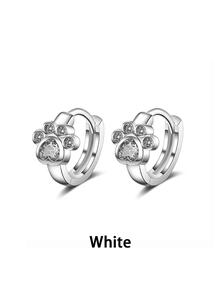 Thời Trang Mới Xi Mạ Bông Tai Màu Xanh Đính Đá Cubic Zirconia Mèo Móng Vuốt Cổ Điển Thiết Kế Phong Cách Dễ Thương Dành Cho Nữ Trang Sức Quà Tặng - Nhiều màu - Xem 10