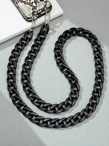 女士防丟手機殼領帶帶鏈子 - 黑色 - 查看 1