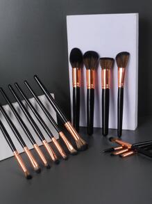 Makeup Brushes Set,15Pcs Makeup Brush Set Powder Brush Eye Shadow Brush Beginners Brush Male And Female Universal Makeup Brush,Brush Set,Makeup Brush Kit,Make Up Brush Set,Make Up Set Complete,Makeup Brush Set,Complete Makeup Kit,Brush Kit,Brushes Makeup Set,Makeup Gift Set - Black - View 2