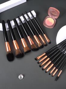 Makeup Brushes Set,15Pcs Makeup Brush Set Powder Brush Eye Shadow Brush Beginners Brush Male And Female Universal Makeup Brush,Brush Set,Makeup Brush Kit,Make Up Brush Set,Make Up Set Complete,Makeup Brush Set,Complete Makeup Kit,Brush Kit,Brushes Makeup Set,Makeup Gift Set - Black - View 6