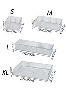 1pc Transparent Drawer Style Makeup Storage Box With Compartments For Cosmetics, Perfumes, Lipsticks, Eyebrow Pencils, Etc.,For Holiday Beach, Bathroom Collection, Bedroom Collection, Large Capacity