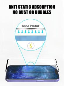 3 件装防静电手机屏幕保护钢化膜适用于三星易于安装高清清晰、无气泡、防刮擦和防碎钢化玻璃屏幕保护膜超高清礼物，适合生日/复活节/总统日/圣诞节/家人/朋友/男孩/女朋友 - 無色 - 查看 4