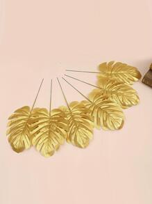 10 chiếc lá cọ nhân tạo màu vàng để trang trí tiệc cưới - Vàng - Xem 4