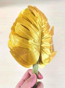 10 chiếc lá cọ nhân tạo màu vàng để trang trí tiệc cưới - Vàng - Xem 6
