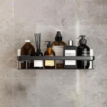 1pc Wall Mounted Storage Rack - Black - View 1