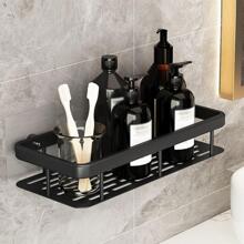 1pc Wall Mounted Storage Rack - Black - View 6
