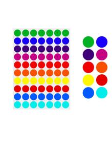 1400 PCS 20 Sheet Color Coding Labels Circle Dot Stickers, Round Color Coding Labels Sticky Dots Labels Stickers 10 Color Style Colored Dot Stickers For Student Classroom Papers Circular Sealing Label Sticker - Multicolor - View 9